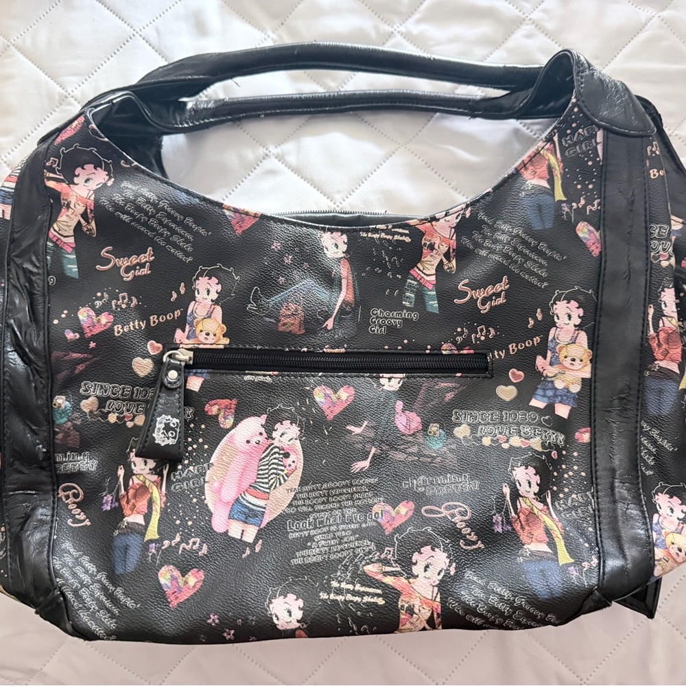 Betty Boop Black Shoulder Bag